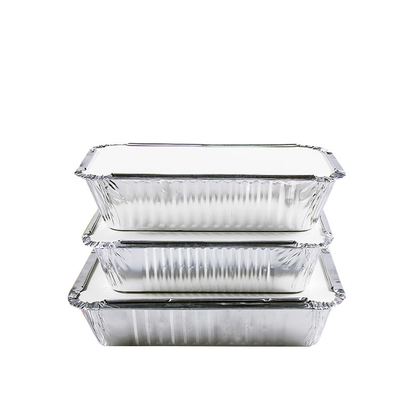 제조사 주문형 일회용 식품용 알루미늄 필름 점심 상자 컨테이너 커버 410ml 150*120*55mm